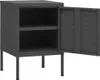 vidaXL Nočný stolík Antracit 35x35x51 cm Oceľ Náhľad obrázku produktu 4