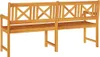 Lavička vidaXL Outdoor Natur 180 x 56 x 90 cm z masívneho Náhľad obrázku produktu 6