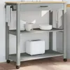 Wózek kuchenny MONZA 84x40x90 cm lite drewno sosnowe Podgląd zdjęcia produktu 6