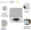 Sweet LED Aufbaustrahler Aufbauleuchte silber Deckenleuchte Produktbild-Vorschau 5
