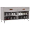 vidaXL Schuhbank Grau Sonoma 102x35x55 cm Holzwerkstoff -  Produktbild-Vorschau 13