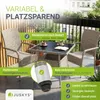 Juskys Polyrattan Gartentisch Yoro eckig - wetterfest 80x80 Produktbild-Vorschau 6