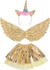 Boland Einhornfee Kostümset - goldener Tutu und Flügel für Produktbild-Vorschau 1