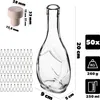 KADAX Leere Glasflaschen 250ml, 50 Stück, Likörflaschen mit Produktbild-Vorschau 3