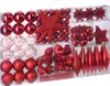 DEUBA® Weihnachstkugeln 102tlg Ø 3-6cm Kunststoff matt Produktbild-Vorschau 1
