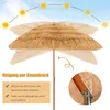 Hawaii Sonnenschirm Ø200cm, Strohschirm neigbar mit Produktbild-Vorschau 3