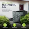 Juskys Mülltonnenbox Arel 3er - Metall Gartenbox - Produktbild-Vorschau 3