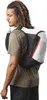 A man wearing a running backpack. Produktbild-Vorschau