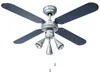 LED Deckenventilator, Zugschalter, Vor- & Rücklauf, 102 cm Produktbild-Vorschau 7