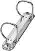 A close-up studio shot of a two-ring binder mechanism on a white background. Anteprima dell’immagine prodotto