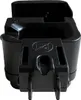 A black plastic milk frother attachment for a coffee machine. Produktbild-Vorschau