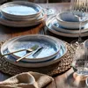 CreaTable, 21652, Uno Mykonos, sada 12 tanierov, kamenina Náhľad obrázku produktu 10