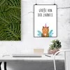 Mr. & Mrs. Panda Bild Bär Zahnfee DIN A1 - Weiß - Geschenk, Produktbild-Vorschau 2