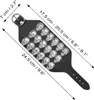 Lederarmband mit Totenkopfnieten 3-reihig - schwarz - Produktbild-Vorschau 5