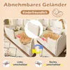 MODFU Daybett Kinderbett 90x190 mit Ausziehbett,L-förmig Produktbild-Vorschau 4