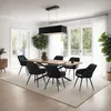 tectake® Esszimmerstuhl Marilyn gepolstert, in Samtoptik, Produktbild-Vorschau 9