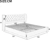 A technical drawing of a bed with dimensions indicated. Náhľad obrázku produktu