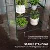 Szklarnia foliowa Outsunny – mini szklarnia z 5 półkami, Podgląd zdjęcia produktu 7