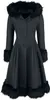 Hell Bunny Mantel Damen Elvira Cappotto schwarz M Anteprima dell’immagine prodotto 1