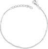 MATERIA Damen Armband Panzerkette mit Kugeln 1mm 925 Silber Produktbild-Vorschau 1