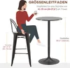 HOMCOM Tavolino da bar, tavolo alto, tavolo da pranzo, Anteprima dell’immagine prodotto 7