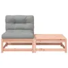 vidaXL Gartensofa ohne Armlehnen mit Kissen und Hocker Produktbild-Vorschau 5