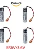 4 pièces ER6V/3,6 V 2400 mAh batterie PLC avec connecteur Voir les images du produit 8