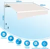 Izrielar Markise 300 x 250 cm Beschattung Terrasse & Balkon Produktbild-Vorschau 2