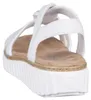 Rieker Damen Sandalen Keilsandaletten Modeschuhe weiß 38 Produktbild-Vorschau 10