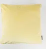 Samtkissen Kederumrandung Federfüllung gelb 50x50cm Produktbild-Vorschau 1