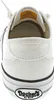 The back view of a white canvas sneaker. Produktbild-Vorschau