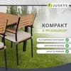 Juskys Akazienholz Gartengarnitur Rhodos - Tisch, 4 Stühle Produktbild-Vorschau 6