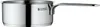 A close-up studio shot of a stainless steel saucepan with a handle. Podgląd zdjęcia produktu