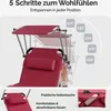 CASARIA® Sonnenliege Klappbar Wetterfest Gartenliege mit Produktbild-Vorschau 4