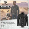 Lederhemd Herren Motorradhemd Lederjacke, Größe:52/L, Produktbild-Vorschau 4