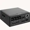 A black electronic device with multiple ports and connectors. Anteprima dell’immagine prodotto