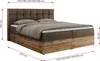 MKS MEBLE Boxspringbett 140x200 mit Bettkasten Eiche, Produktbild-Vorschau 6