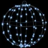 vidaXL Ball mit 192 LEDs 2 pcs Kaltweiß 31,5 x 31,5 x 32 cm Produktbild-Vorschau 4