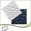 Two 3D wall panels, one white and one dark blue, are shown overlapping on a white background. Podgląd zdjęcia produktu