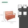 Jardinion Gartenbank Houston 107 x 59 x 90cm (LxBxH) Produktbild-Vorschau 2