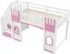 Letto a castello Sweiko 90 x 200 cm con scala con Anteprima dell’immagine prodotto 10