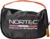 Schwarze Tasche mit rotem Tragegriff und Reißverschlussanhänger mit Aufdruck Nortec und Schriftzug micro crampons Anteprima dell’immagine prodotto