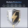 A shield with a lightning bolt symbol, representing protection features. Produktbild-Vorschau