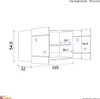 Flex-Well Glas-Hängeschrank 100 cm breit, 54,8 cm hoch Produktbild-Vorschau 6