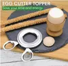 Eierköpfer Edelstahl Eier Öffner Eierschneider Frühstücksei Produktbild-Vorschau 4