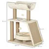 PawHut Cat tree design cosy chic multi-equipment activity Náhľad obrázku produktu 3