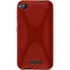 PhoneNatic Case kompatibel mit HTC Desire 320 - rot Silikon Produktbild-Vorschau 3