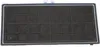 A black air filter with a grid pattern, housed in a dark gray frame with a thin white gasket. Produktbild-Vorschau