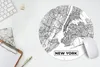 MuchoWow® Mauspad Mousepad New York - Stadtplan - Schwarz Produktbild-Vorschau 5