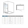 85X195cm Duschkabine Eckeinstieg Duschabtrennung 8mm Produktbild-Vorschau 7